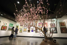2021年庆党建迎新春美术展开门迎客