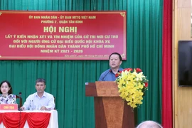 居住地选民同意推荐越共中央宣教部部长阮仲义为新一届国会代表候选人