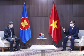 越南政府总理范明政会见东盟秘书长林玉辉