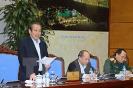 越南政府副总理张和平在会议上发表讲话（图片来源：越通社）