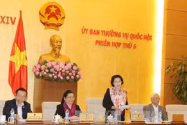 国会主席阮氏金银主持会议（图片来源：越通社）