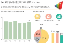 2017年前6月胡志明市经济增长7.76%