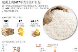 越南上调2017年大米出口目标