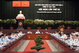 越共胡志明市第十届委员会召开第34次会议