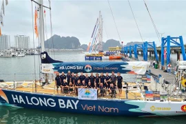 克利伯环球帆船赛：“越南下龙湾”号船队抵达了下龙国际客船港