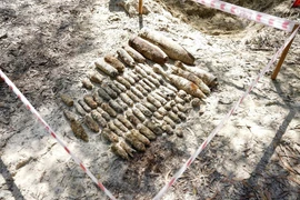 越南广治省发现装有未爆爆炸物的地下掩体