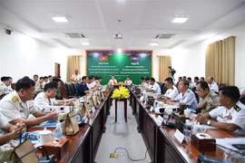 越柬两国海军第33次海上联合巡逻总结会议举行