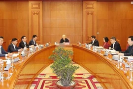 越共中央总书记阮富仲主持召开越共十四大人事小组会议