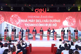 得力集团在海阳省投资总额2.7亿美元的文具工厂动工兴建。图自得力集团