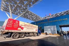 越南首次通过北仑二桥口岸向中国出口燕窝产品。图自越通社