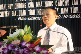 北江省人民委员会副主席赖青山在仪式上致辞。