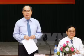 越共中央政治局委员、祖国阵线中央委员会主席阮善仁