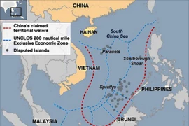 “牛舍线”（图片来源：UNCLOS/CIA）