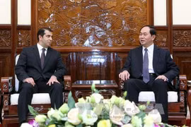 越南国家主席陈大光会见阿塞拜疆驻越大使阿纳尔·伊马诺夫（图片来源：越通社）