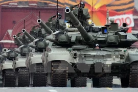 T-90主战坦克。（图片来源：越通社）