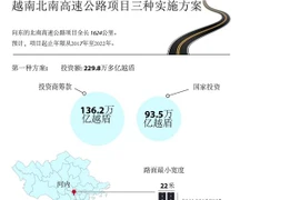 越南北南高铁项目三种实施方案出炉 （图片来源：越通社）