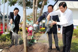 张晋创主席参加2016丙申年“世代铭记胡伯伯之恩”植树节