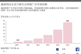 越南国内企业日渐失去网络广告市场份额