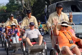 赴越旅游的国际游客（图片来源：越通社）