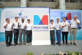 新加坡海事周与会代表合影（图片来源：seatrade-maritime.com）