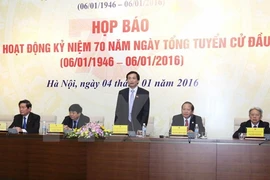 越南政府总理阮晋勇在会议上发表讲话（图片来源：越通社）