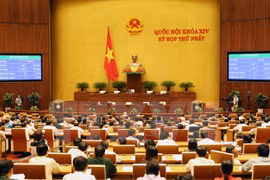 越南第十四届国会一次会议场景 