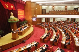 2016年越南共产党组织建设行业全国会议全景（图片来源：越通社）