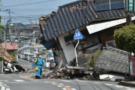 ​日本地震现场（图片来源：越通社）