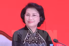 越南国会主席阮氏金银。