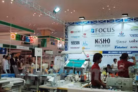 2015年纺织工业机械展览会（图片来源：Vietnam+）