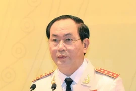 越南公安部长陈大光大将。（图片来源：越通社）