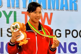 越南游泳名将阮氏映圆​ （图片来源：越通社）