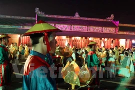 顺化古都著名旅游产品之一——皇宫夜宴（图片来源：越通社）