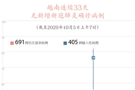 图表新闻：越南连续33天无新增新冠肺炎确诊病例