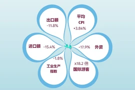 互动图表： 2023年前4月越南经济情况