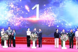 越南政府副总理陈流光出席携手预防和打击人口贩卖启动仪式。图自越通社