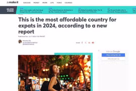 越南连续第四年成为外籍人士最负担得起的国家。图自越通社