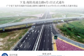 图表新闻：下龙-海防高速公路9月1日正式通车