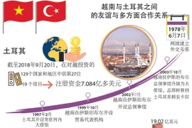 图表新闻：越南与土耳其之间 的友谊与多方面合作关系