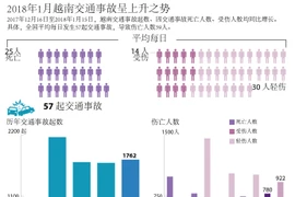 图表新闻：2018年1月越南交通事故呈上升之势