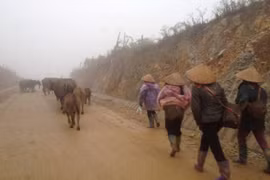 北部山区人民主动抵御严寒天气
