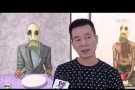 环保画展刻画生态破坏后的残酷一幕 