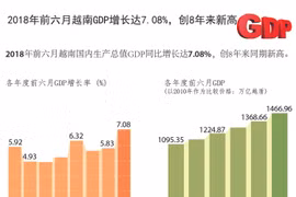 图表新闻：今年上半年越南GDP增长创8年来新高