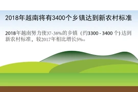 图表新闻：2018年越南将有3400个乡镇达到新农村标准