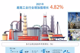 图表新闻：2021年越南工业行业增加值增长4.82%