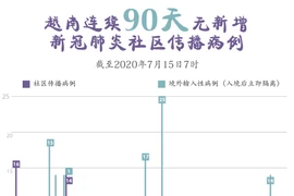 图表新闻：越南连续90天无新增本地病例