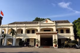 越南军事历史博物馆大楼正面。（图片来源：越南之声）