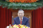 越共中央总书记苏林同中共中央总书记、国家主席习近平通电话 。图自越通社