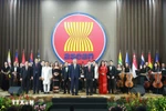 越共中央总书记苏林3月10日出席越南加入东盟30周年纪念活动。图自越通社