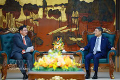 越南政府总理黎明兴会见辞行的马来西亚驻越大使 图自越通社